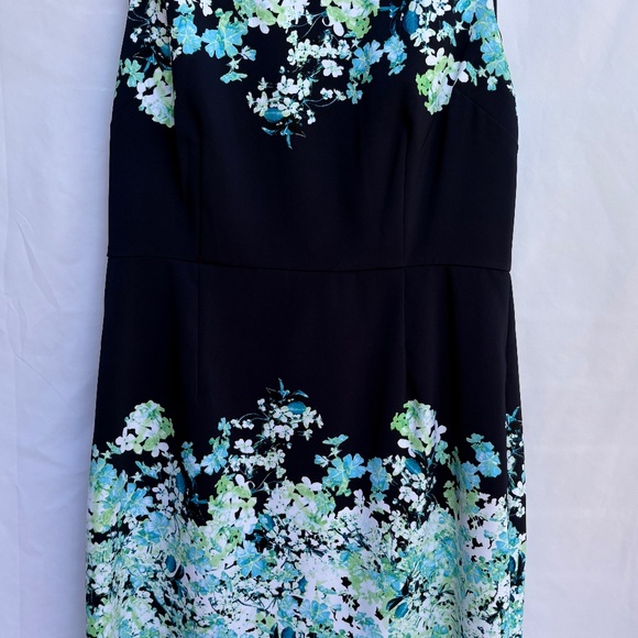 NY&C Floral Sheath Dress Navy Size 14 - Picture 4 of 4